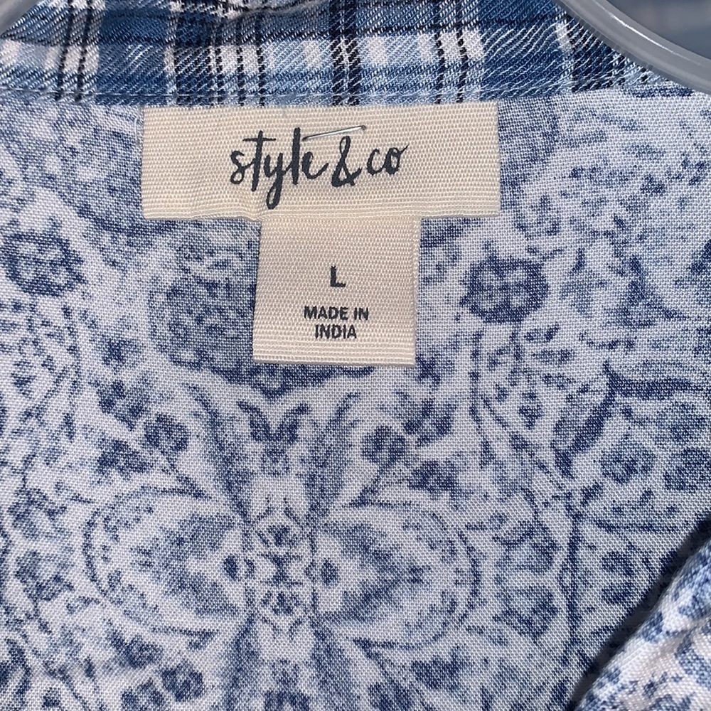 Style & Co Tunic Button Down - Picture 6 of 8